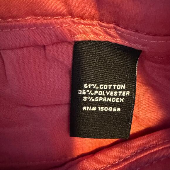41 Hawthorn Women’s Chino Shorts Pink Solid Regular Fit Flat Front NWT Size 0 - Picture 7 of 8